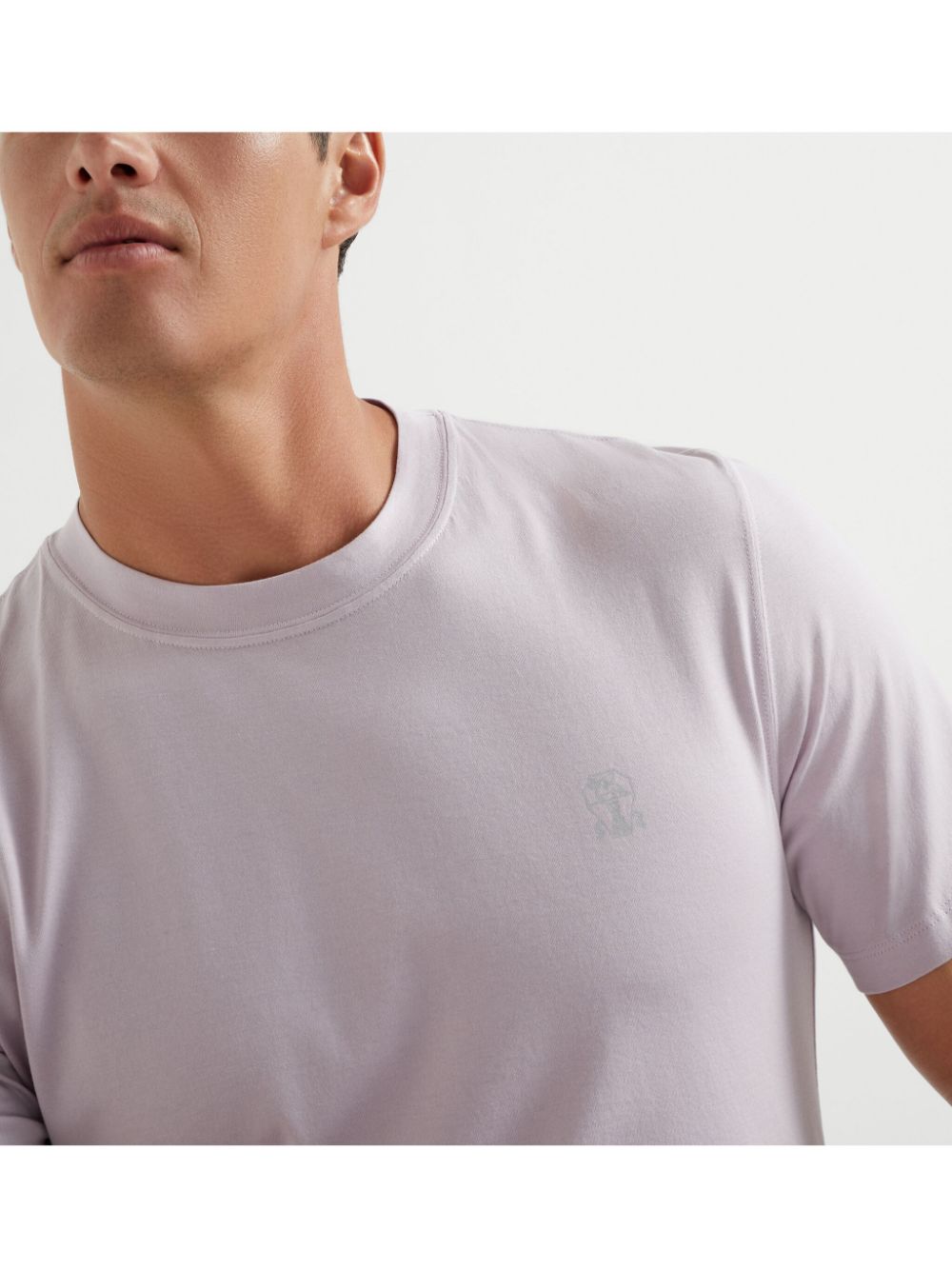 Brunello Cucinelli T-Shirts And Polos Viola Cotton