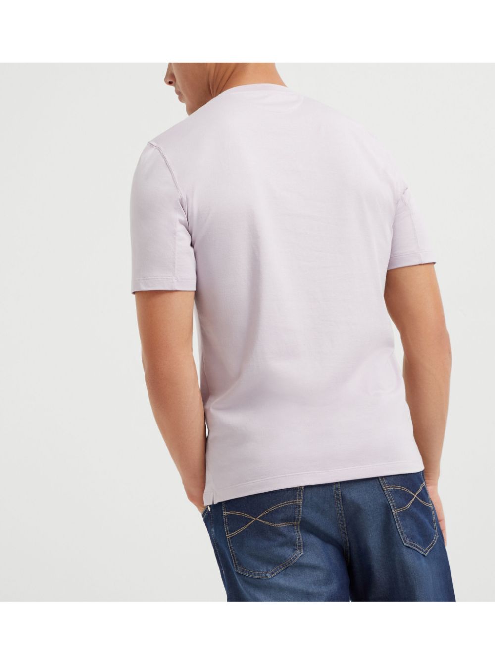 Brunello Cucinelli T-Shirts And Polos Viola Cotton