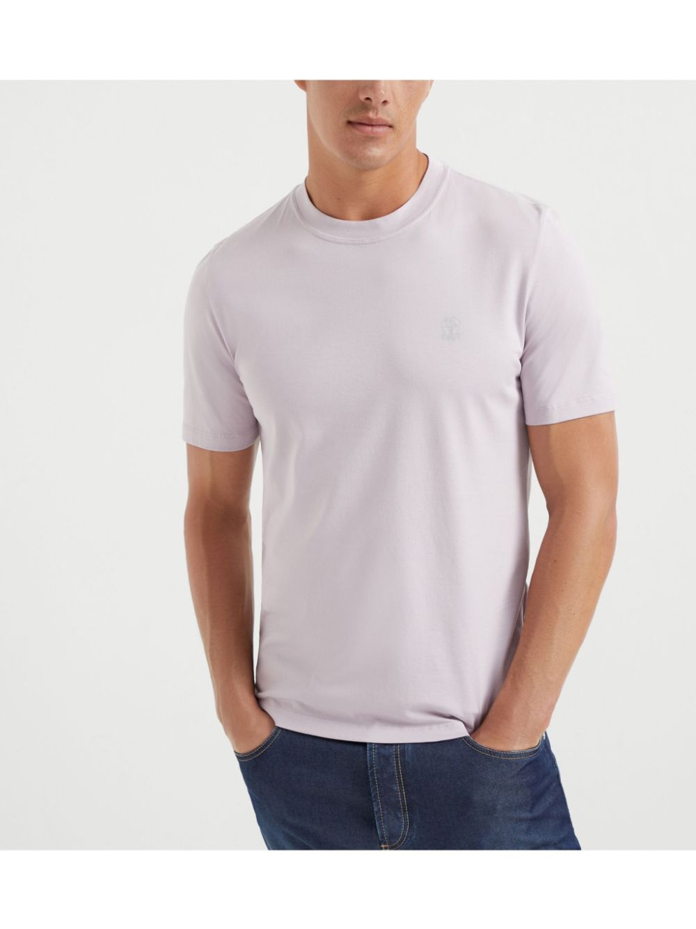 Brunello Cucinelli T-Shirts And Polos Viola Cotton