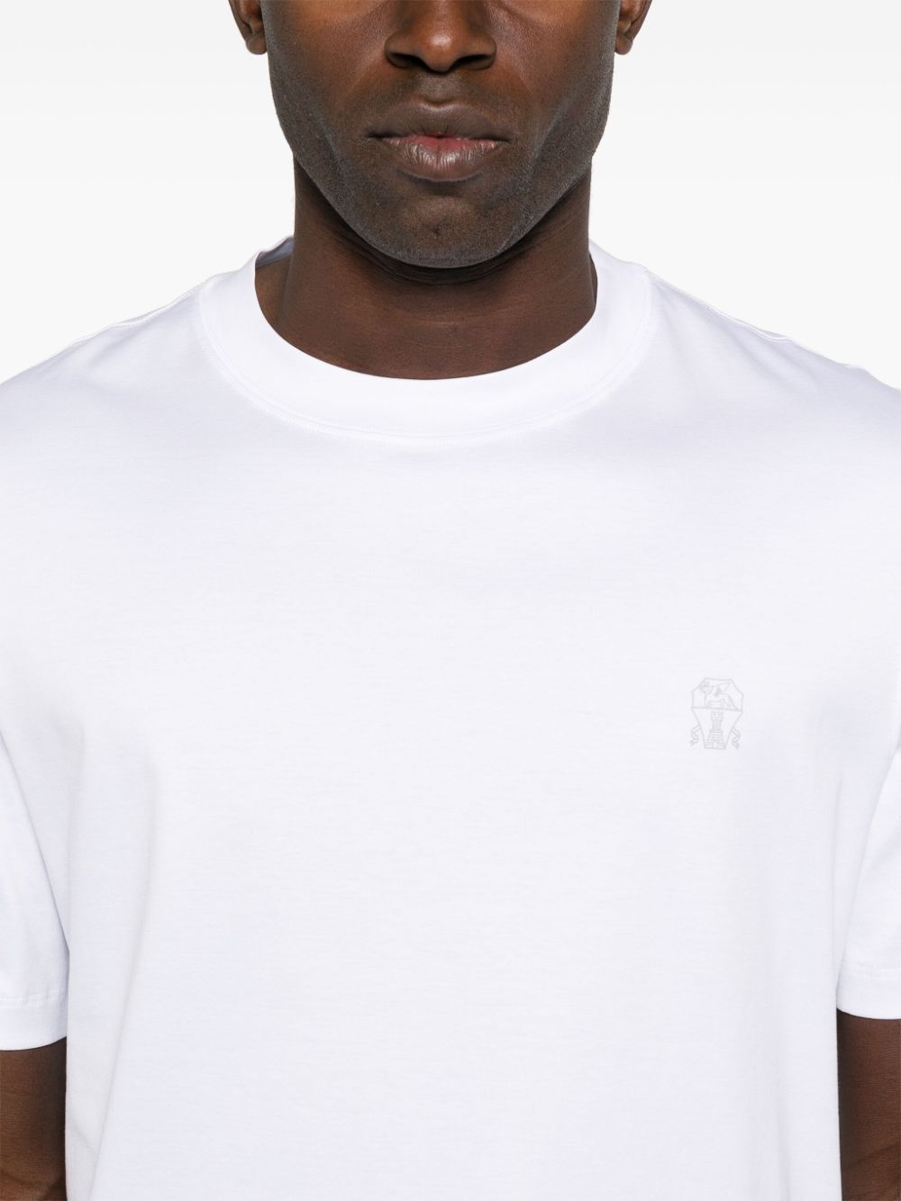 Brunello Cucinelli T-Shirts And Polos Bianco Cotton