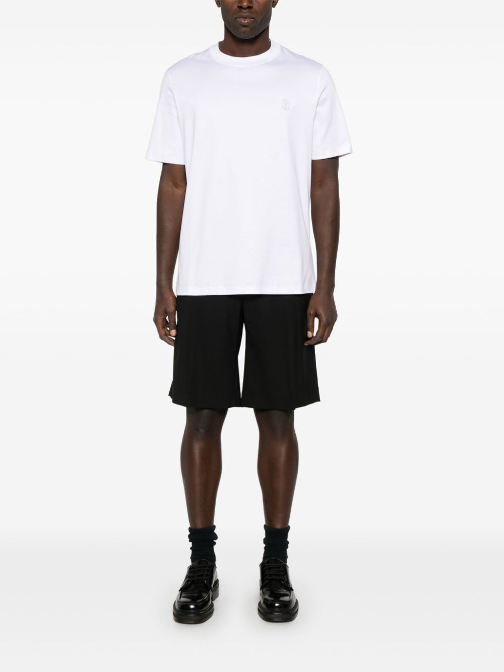 Brunello Cucinelli T-Shirts And Polos Bianco Cotton