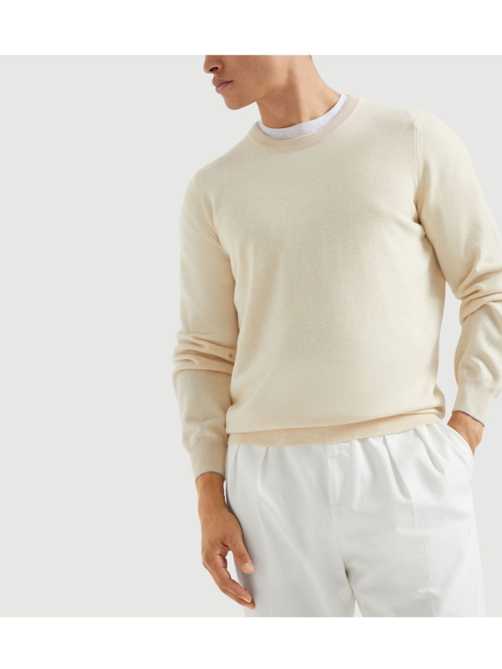 Brunello Cucinelli Sweaters Beige Cashmere
