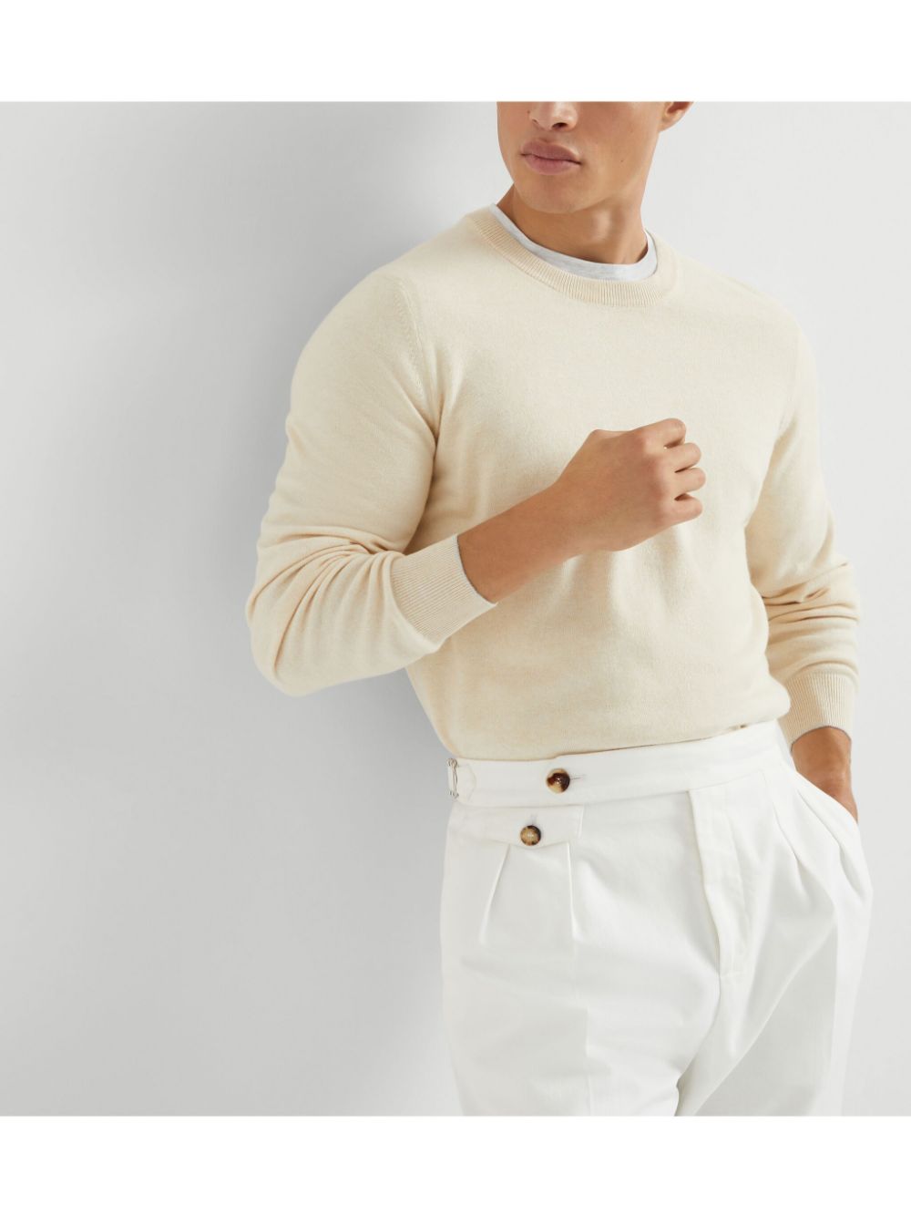 Brunello Cucinelli Sweaters Beige Cashmere