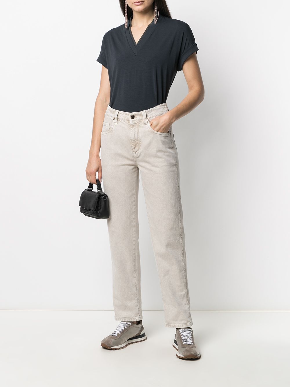 Brunello Cucinelli T-Shirts And Polos Blu Cotton