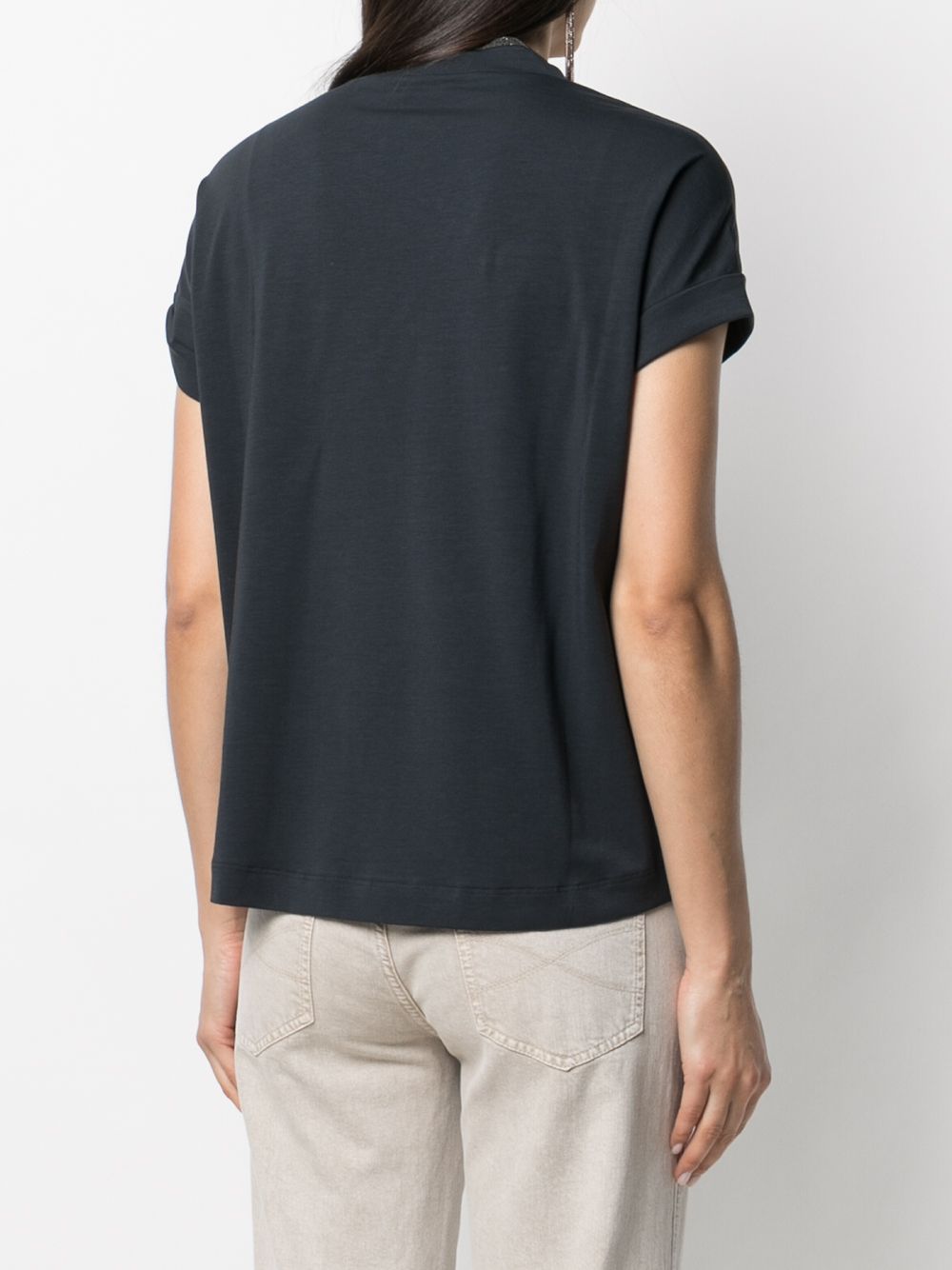 Brunello Cucinelli T-Shirts And Polos Blu Cotton