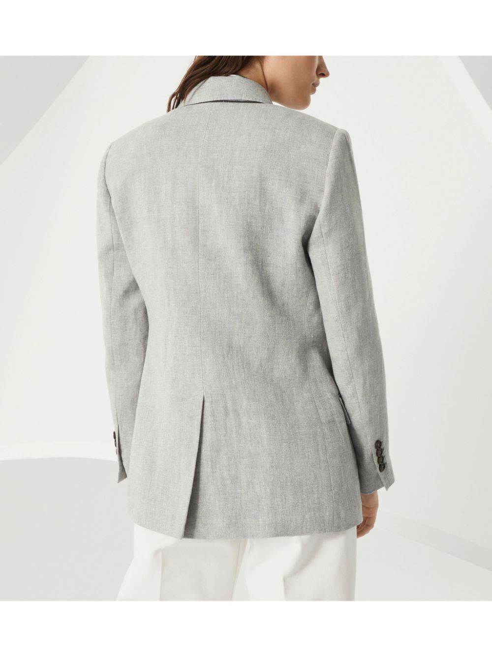 Brunello Cucinelli Jackets Grigio Chiaro Linen