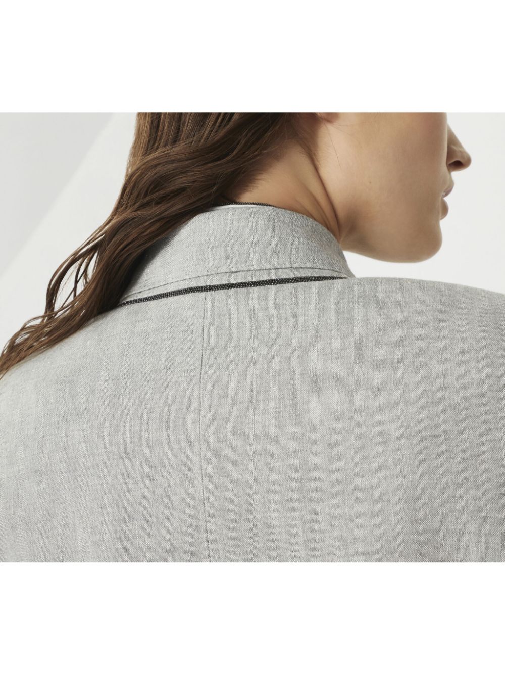 Brunello Cucinelli Jackets Grigio Chiaro Linen