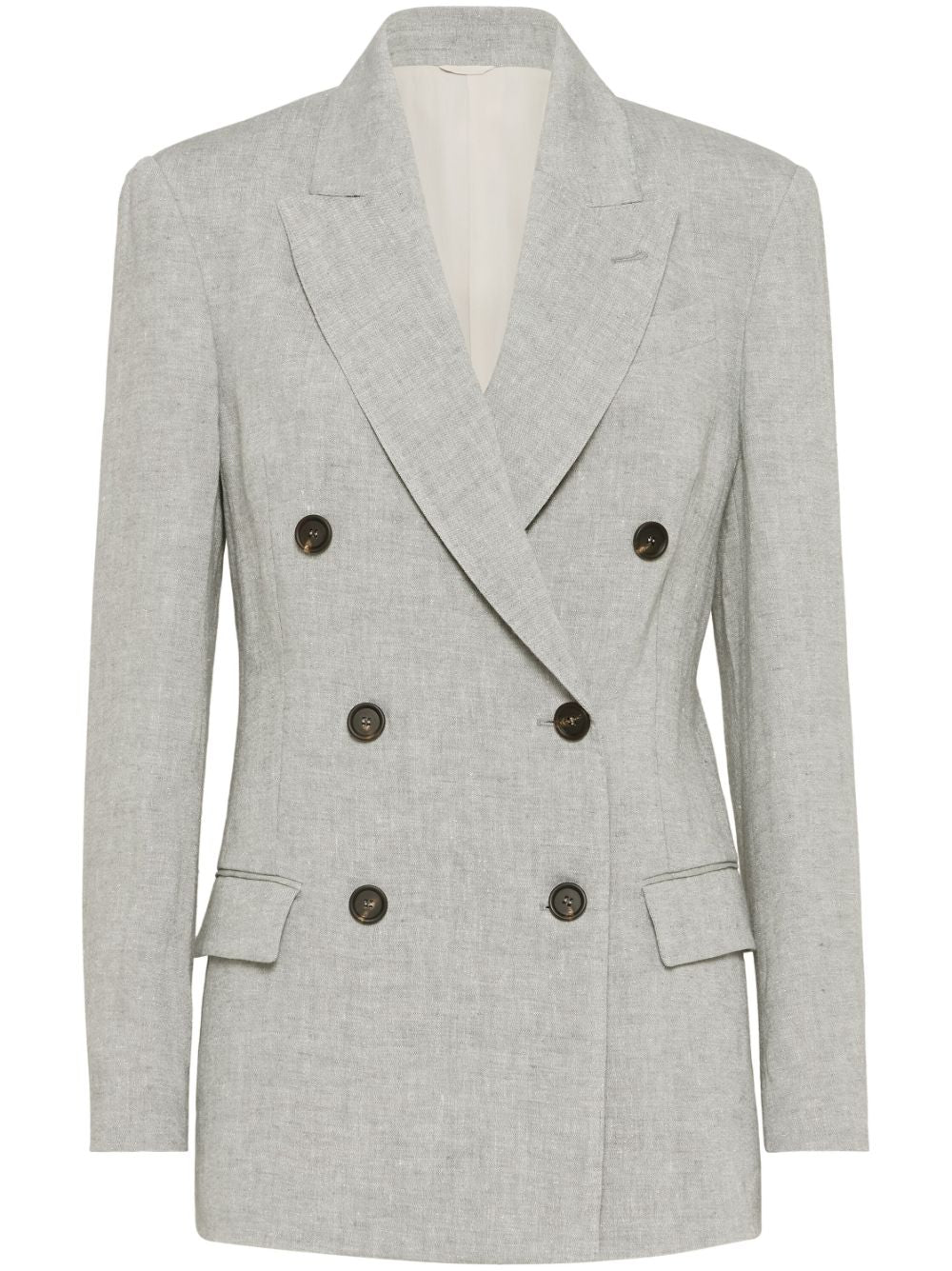 Brunello Cucinelli Jackets Grigio Chiaro Linen