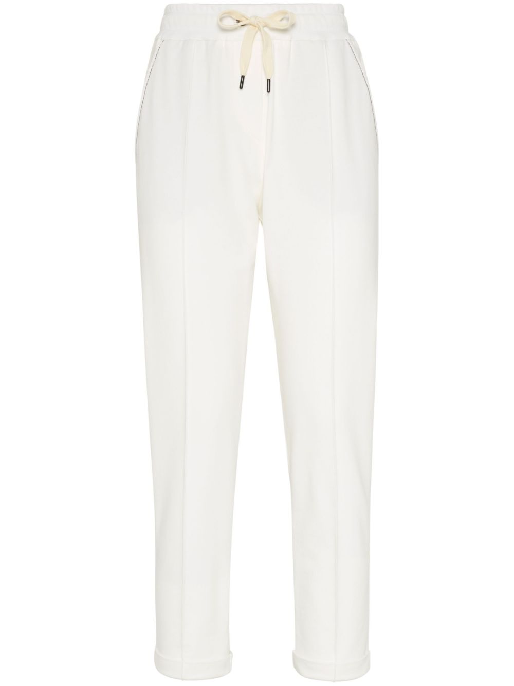 Brunello Cucinelli Trousers Bianco Cotton