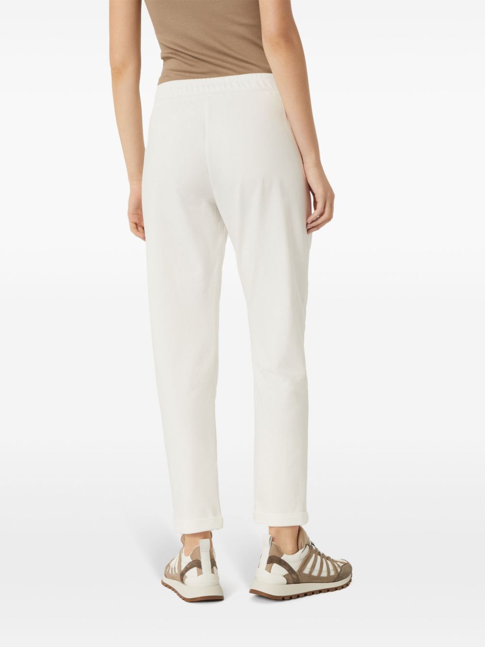 Brunello Cucinelli Trousers Bianco Cotton