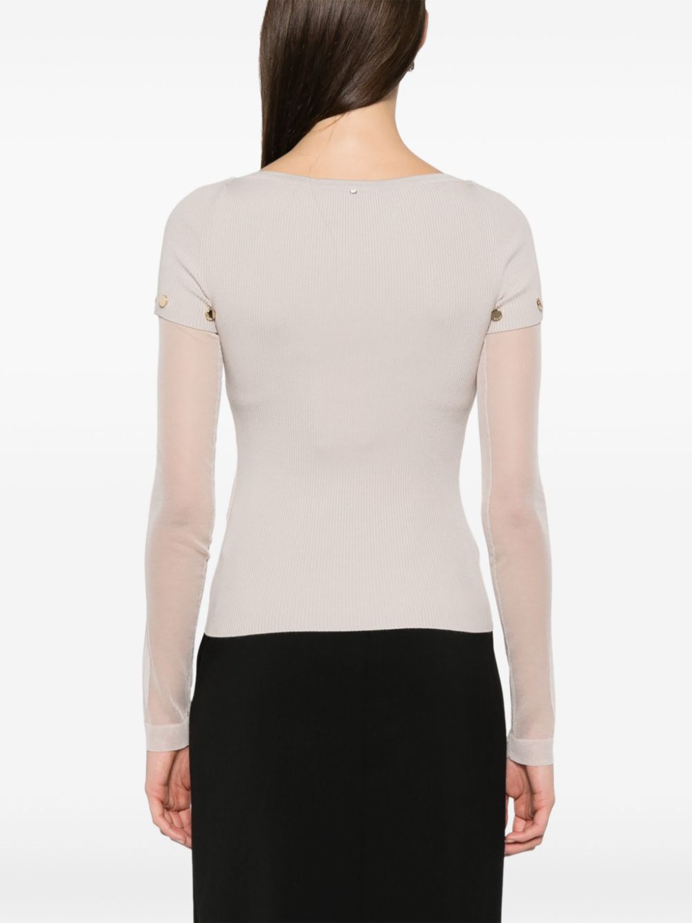 Sportmax Pre Sweaters Dove Grey Viscose Polyester