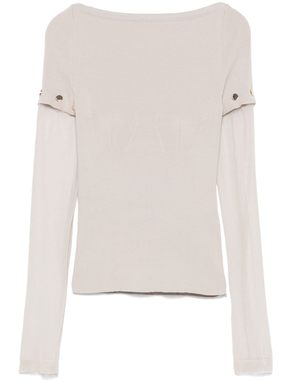 Sportmax Pre Sweaters Dove Grey Viscose Polyester