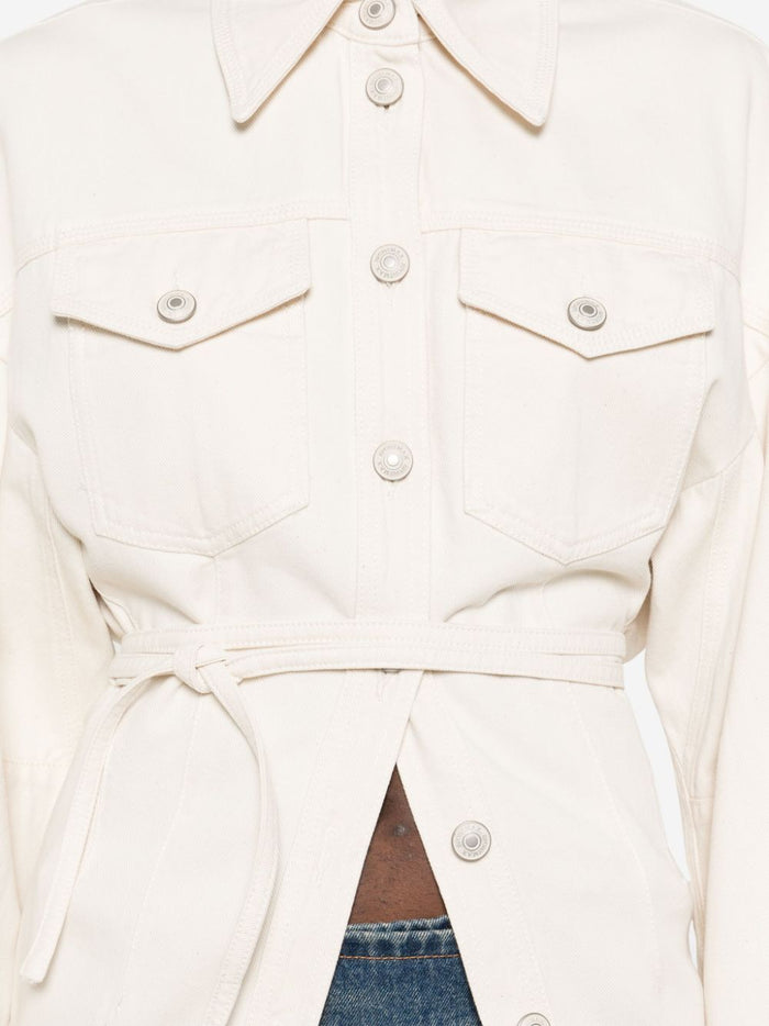 Sportmax Coats Beige Cotton