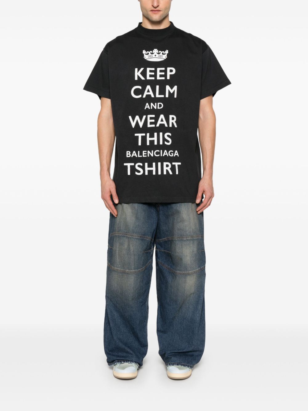 Balenciaga T-Shirts And Polos Black Cotton
