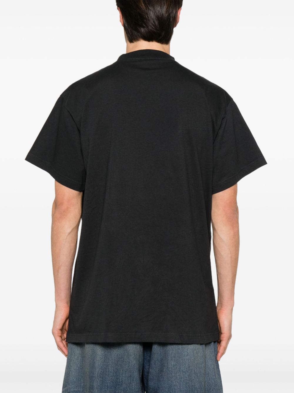 Balenciaga T-Shirts And Polos Black Cotton