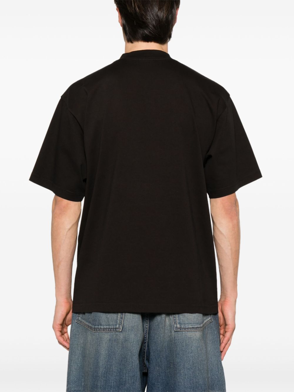 Balenciaga T-Shirts And Polos Black Cotton