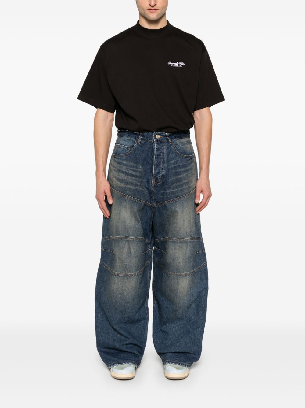 Balenciaga T-Shirts And Polos Black Cotton