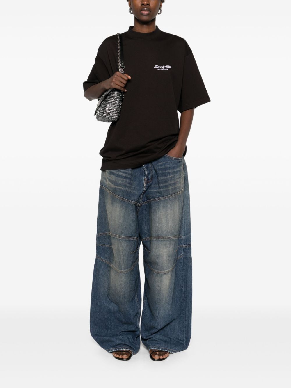 Balenciaga T-Shirts And Polos Black Cotton