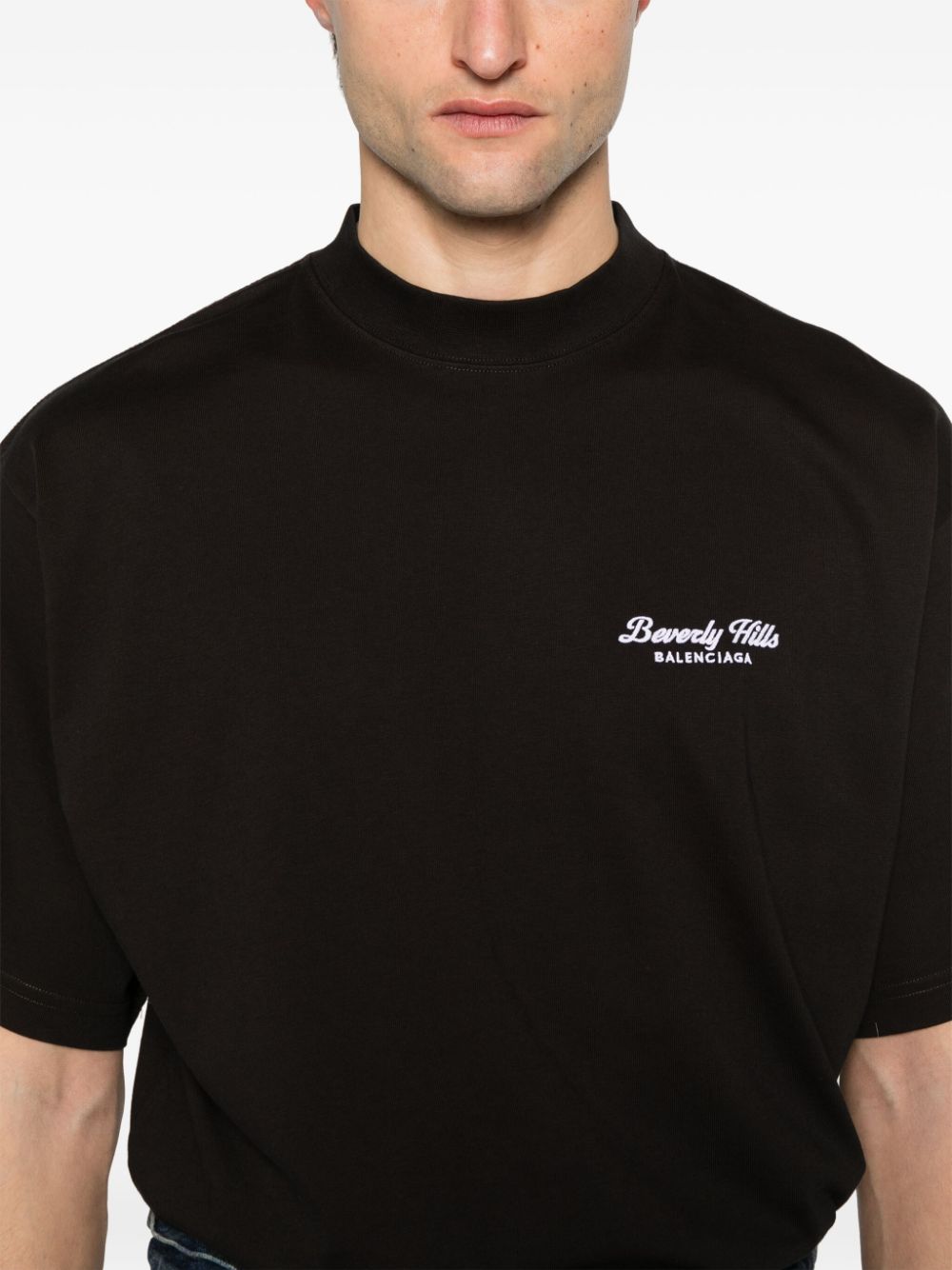 Balenciaga T-Shirts And Polos Black Cotton