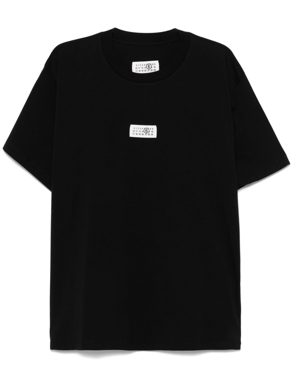Mm6 Maison Margiela T-Shirts And Polos Black Cotton
