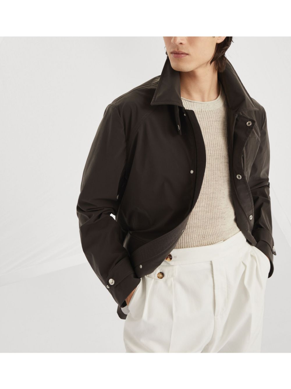 Brunello Cucinelli Jackets Marrone Cotton