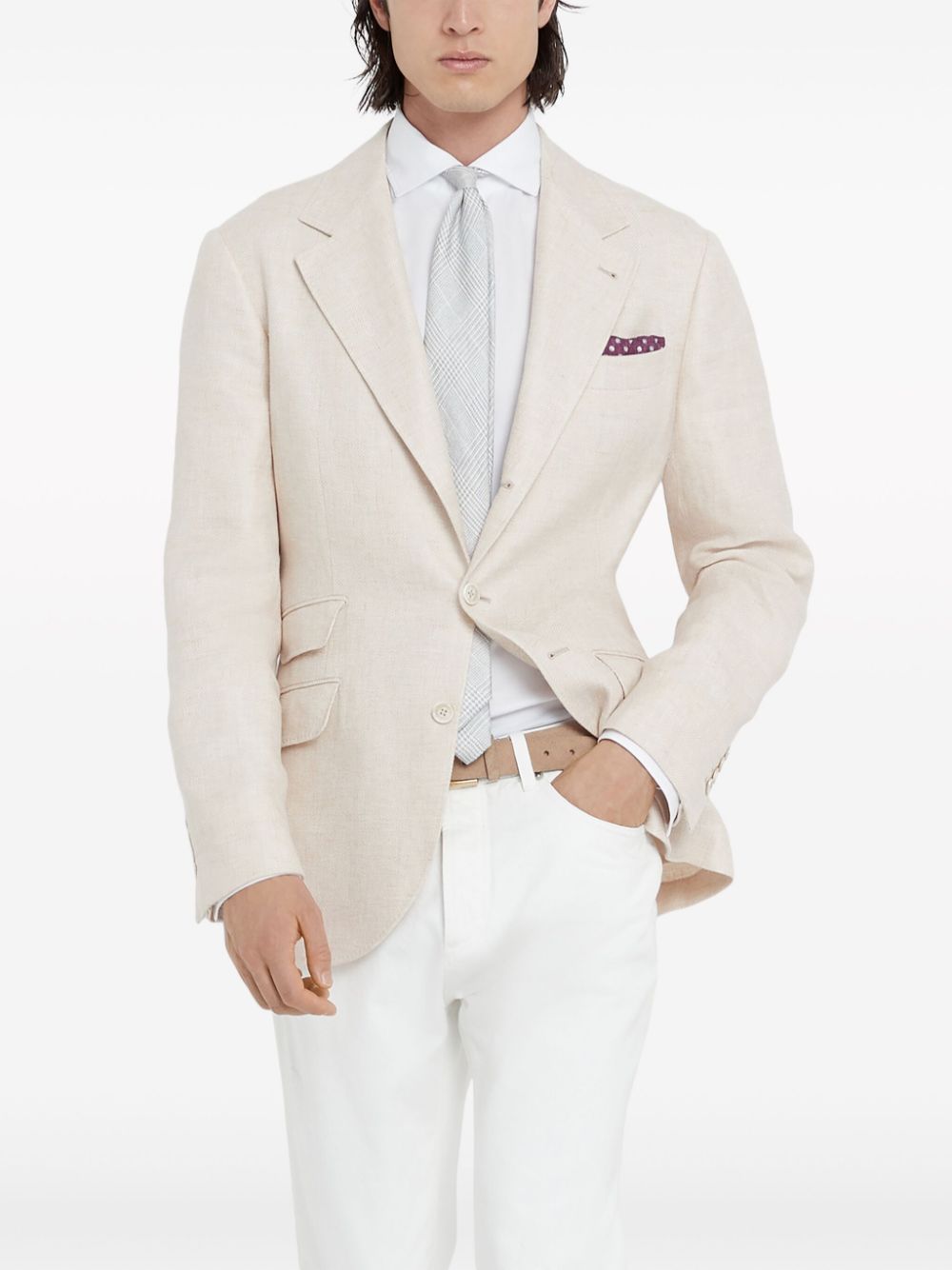 Brunello Cucinelli Shirts Bianco Cotton