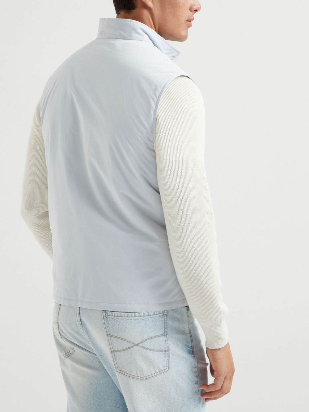Brunello Cucinelli Sweaters Grigio Polyester Nylon
