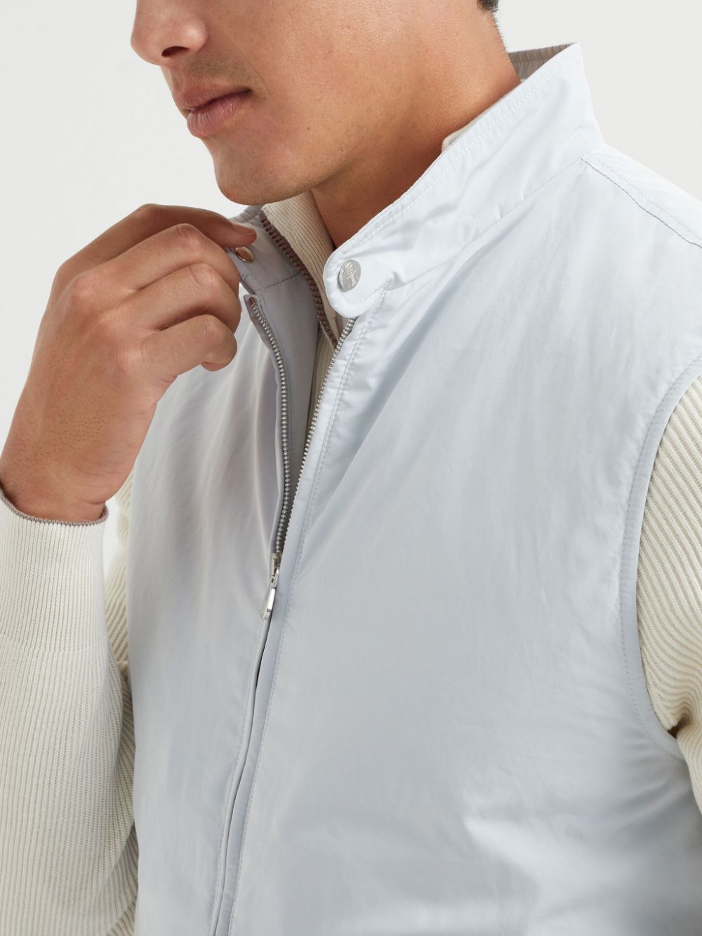 Brunello Cucinelli Sweaters Grigio Polyester Nylon