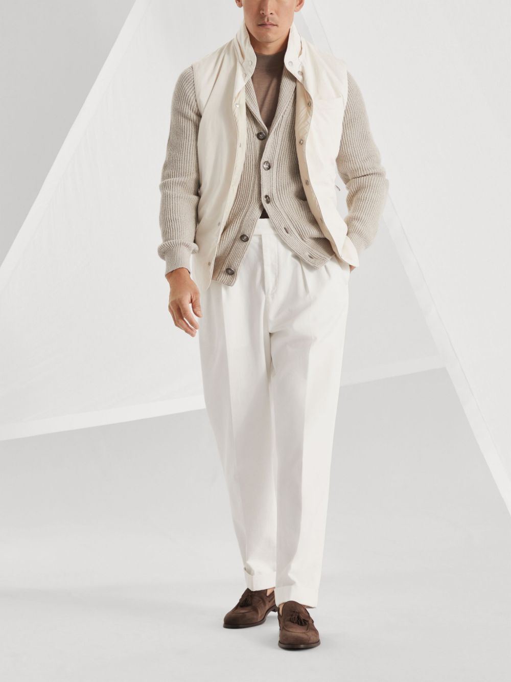 Brunello Cucinelli Sweaters Beige Cotton