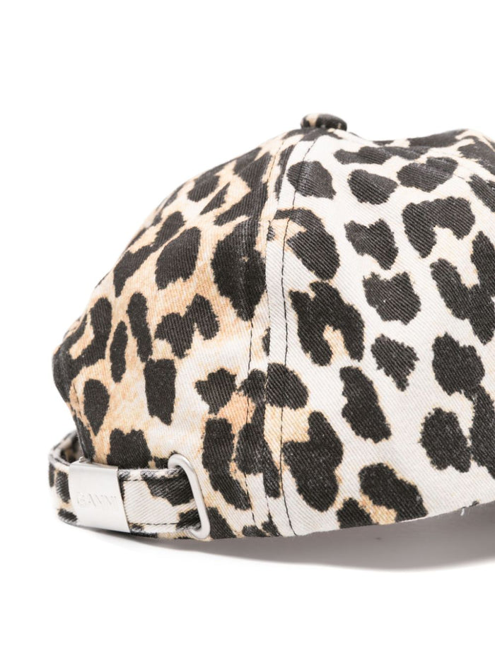 Ganni Hats Brown Cotton