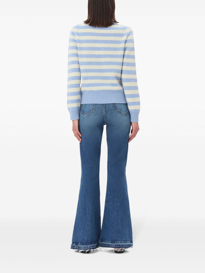 Ganni Sweaters Clear Blue