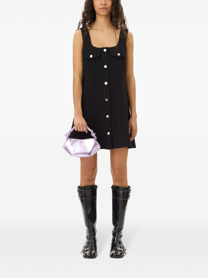Ganni Dresses Black Polyester