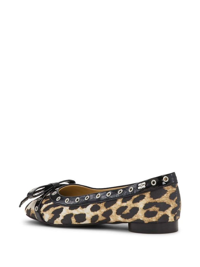 Ganni Flat Shoes Brown Polyester