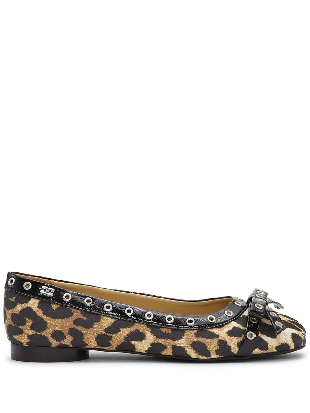 Ganni Flat Shoes Brown Polyester