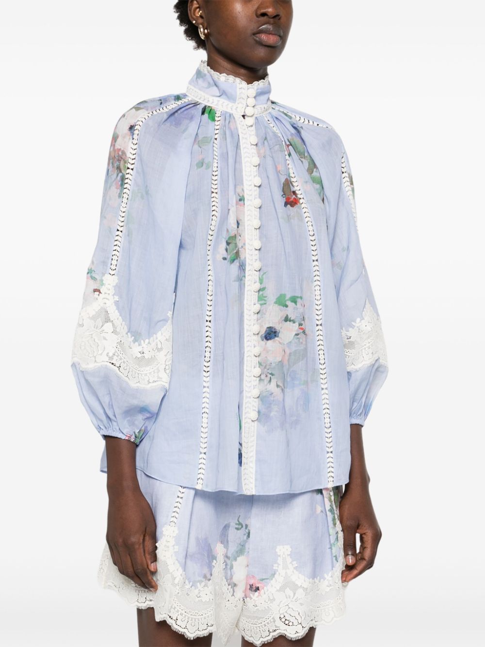 Zimmermann Shirts Clear Blue Polyester