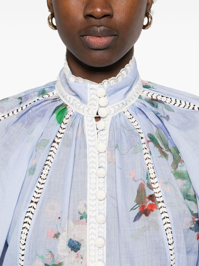 Zimmermann Shirts Clear Blue Polyester