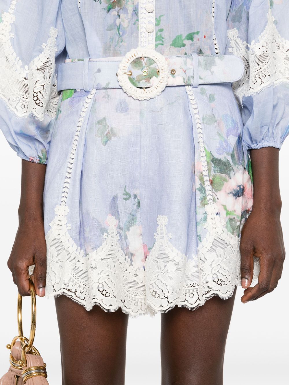 Zimmermann Shorts Clear Blue Polyester