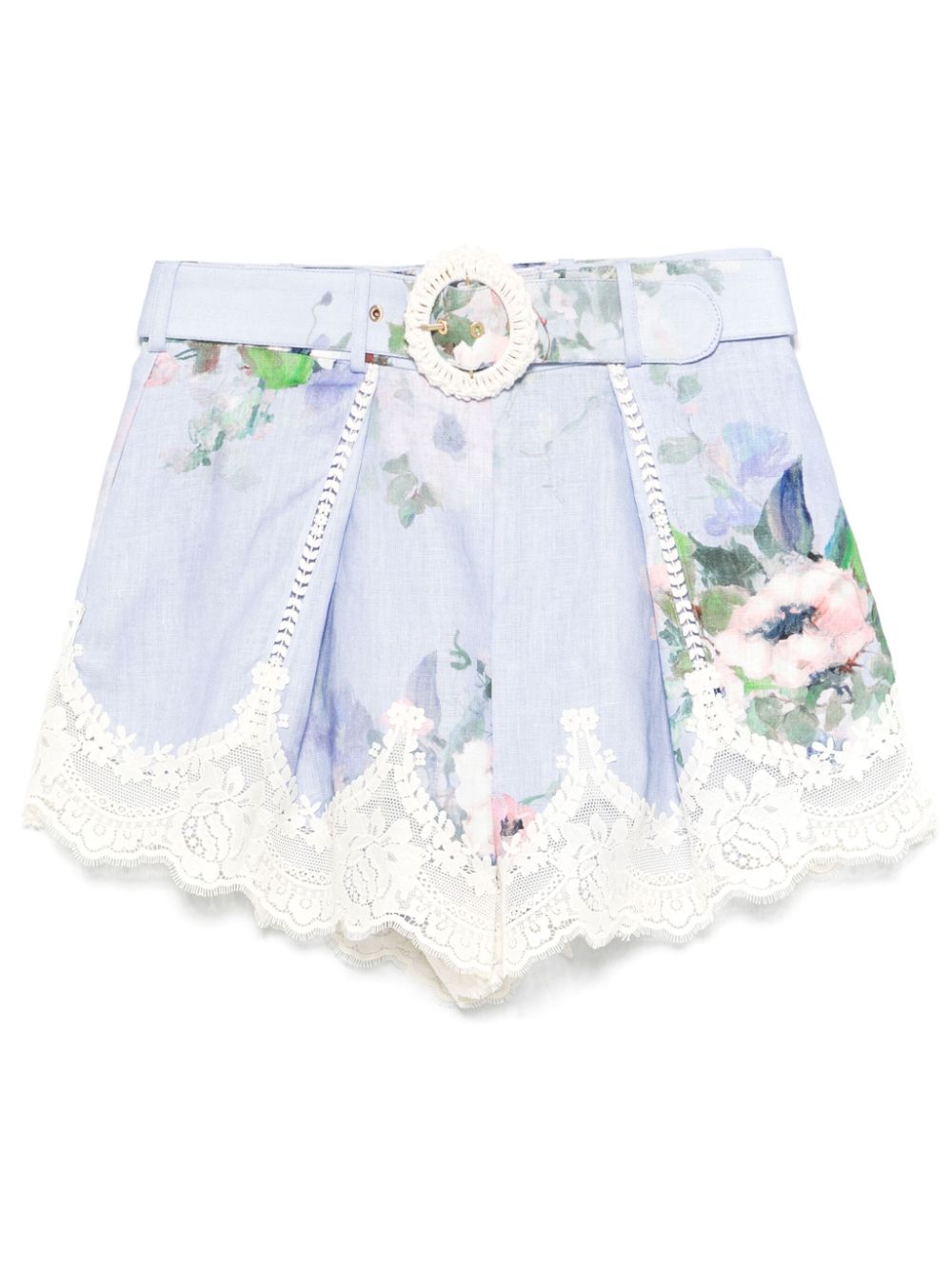 Zimmermann Shorts Clear Blue Polyester