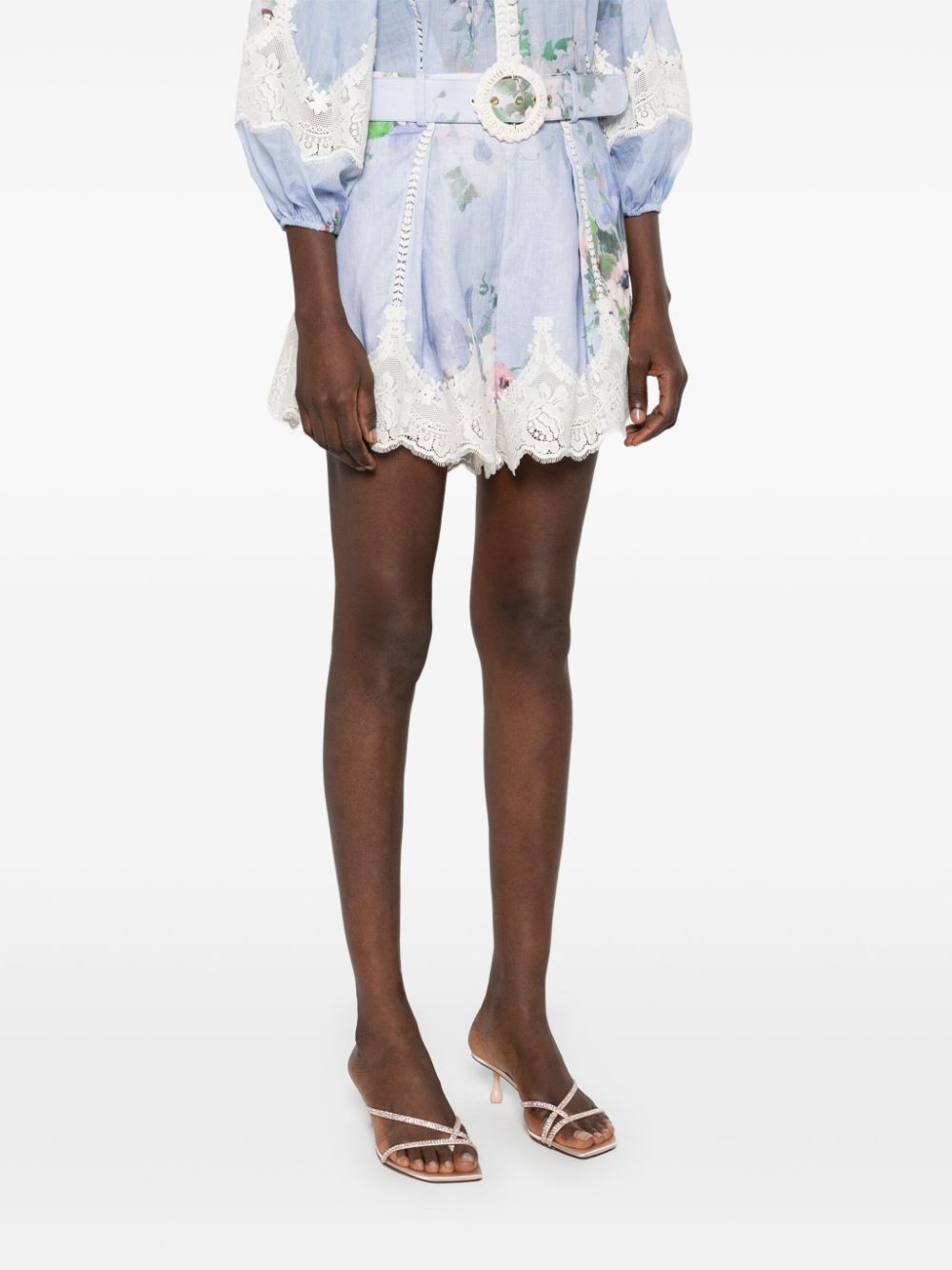Zimmermann Shorts Clear Blue Polyester