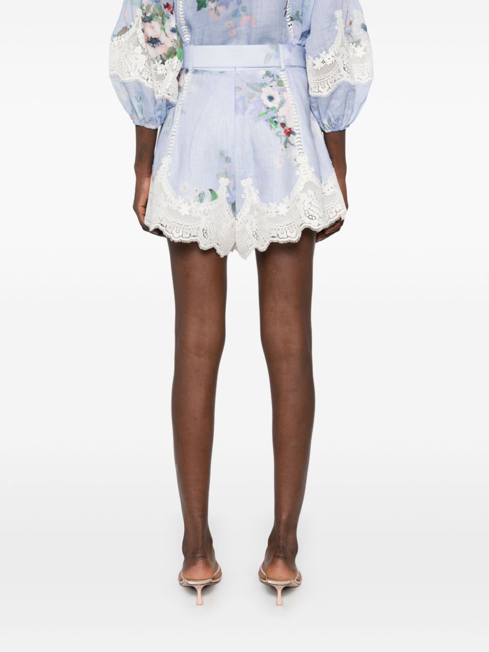 Zimmermann Shorts Clear Blue Polyester