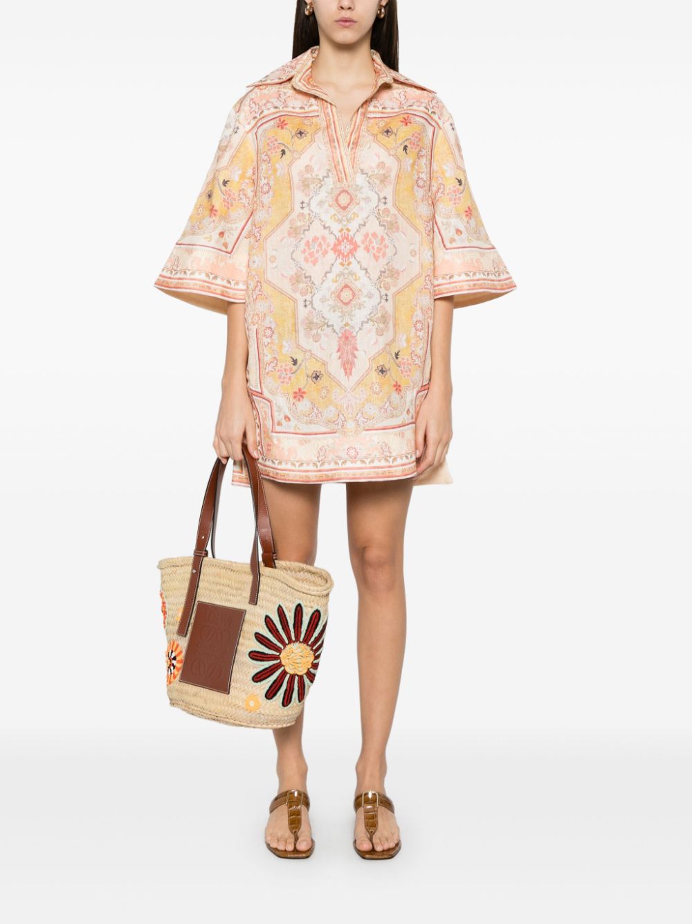 Zimmermann Dresses Beige Linen