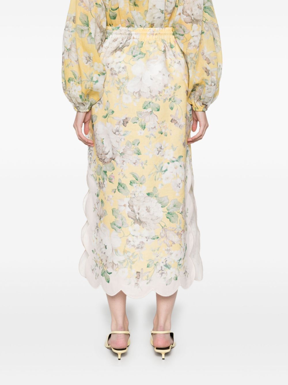 Zimmermann Skirts Yellow Linen