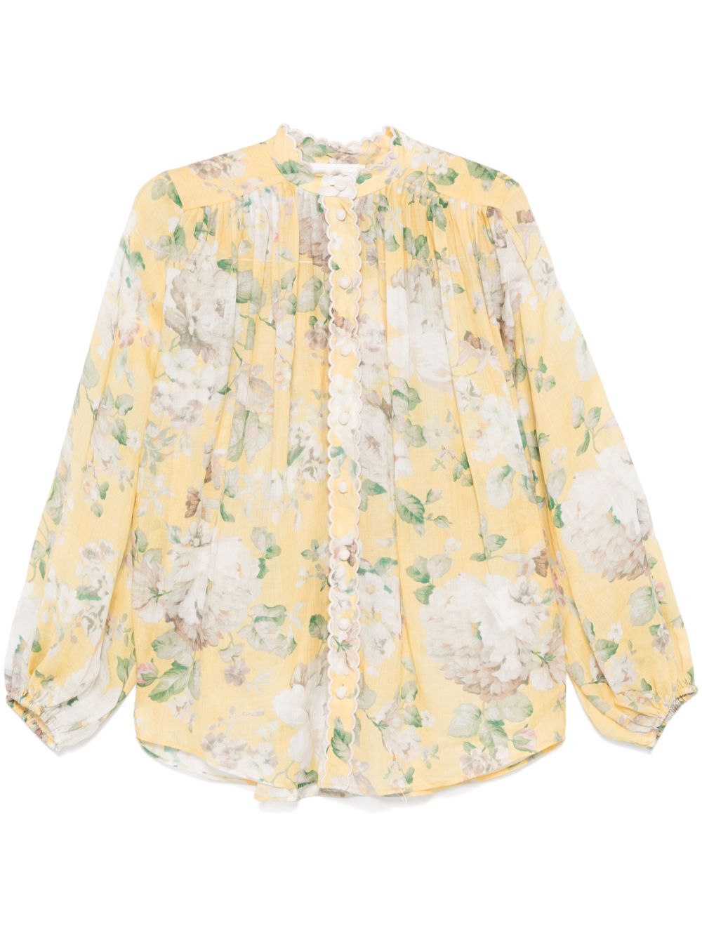 Zimmermann Shirts Yellow Linen
