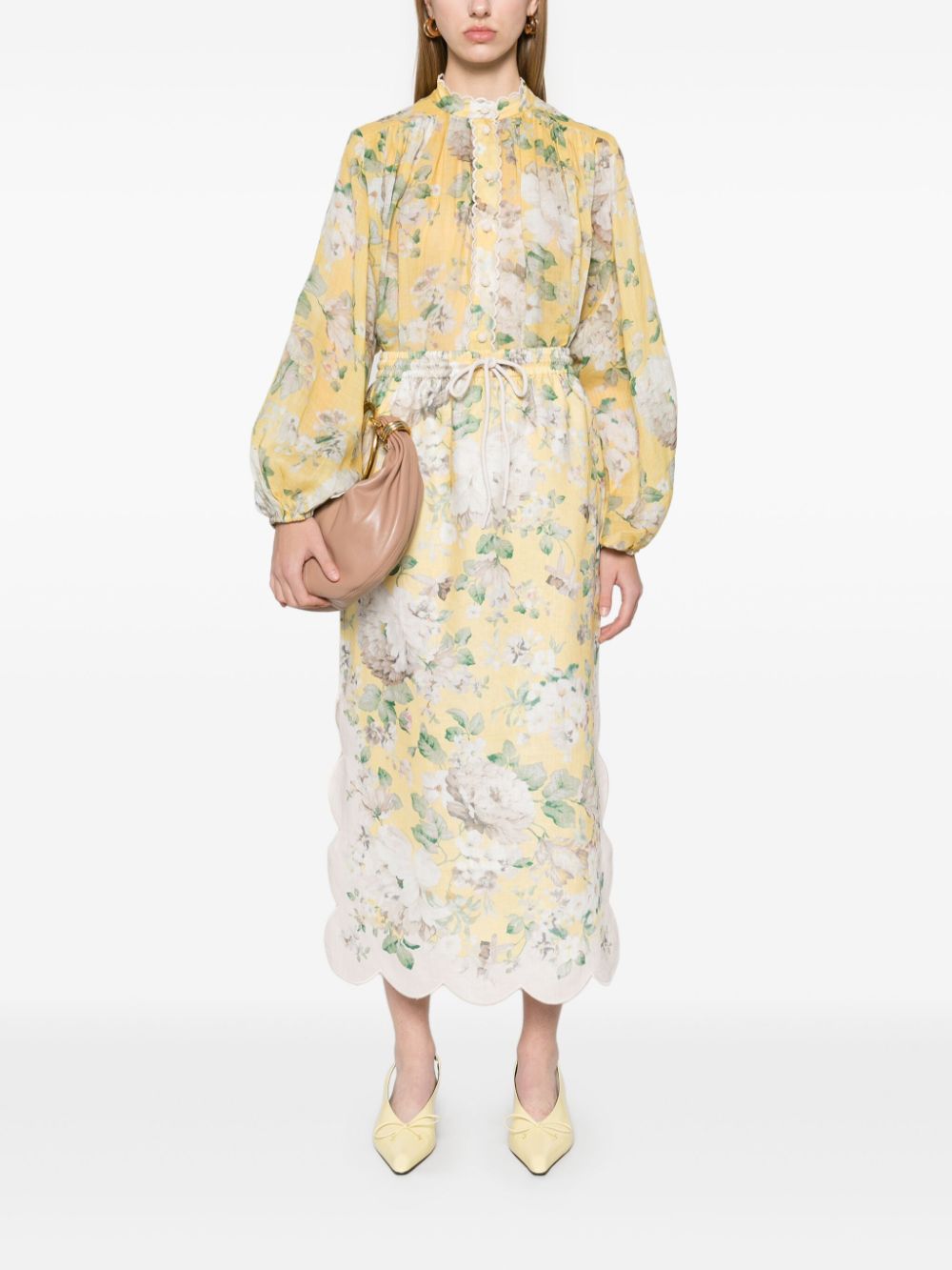 Zimmermann Shirts Yellow Linen