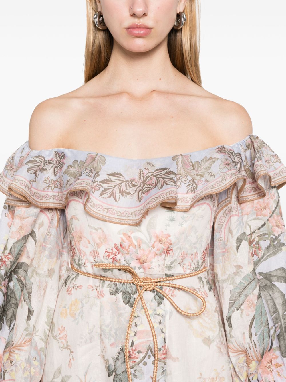 Zimmermann Dresses Beige Linen