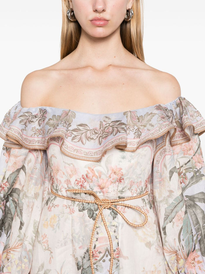 Zimmermann Dresses Beige Linen