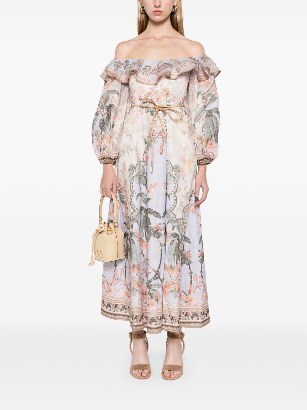Zimmermann Dresses Beige Linen