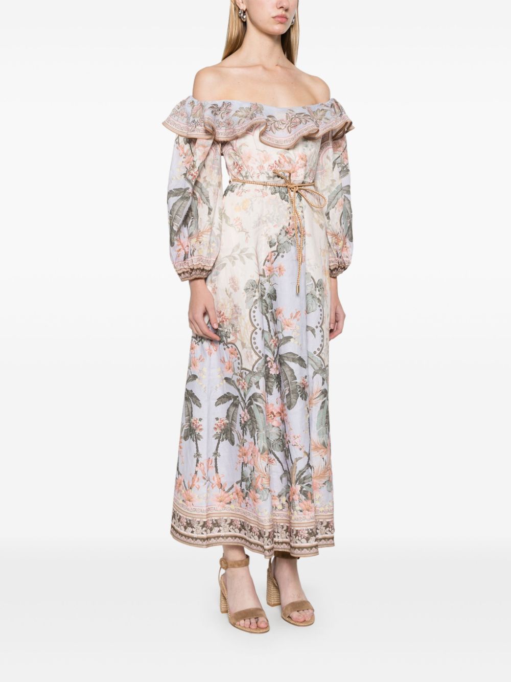 Zimmermann Dresses Beige Linen