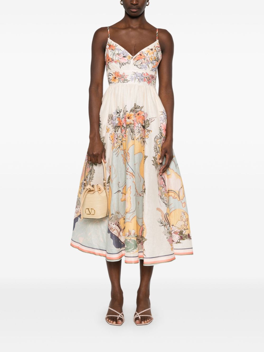 Zimmermann Dresses Beige Linen