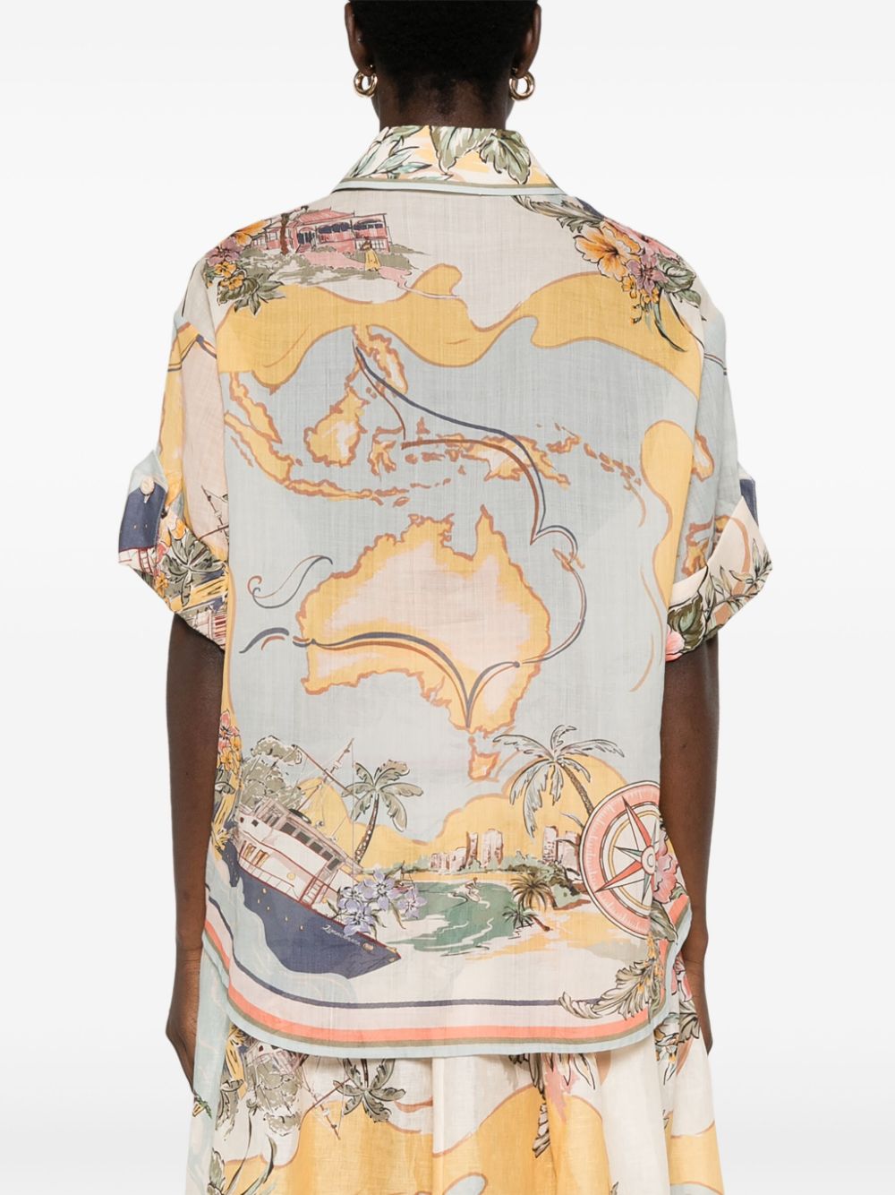 Zimmermann Shirts Beige Linen